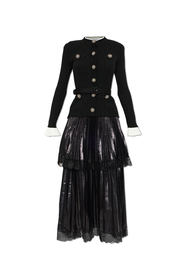 Two-Piece Dress with Pleated Skirt od Self-Portrait
