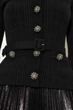 Self-Portrait Two-Piece Dress with Pleated Skirt