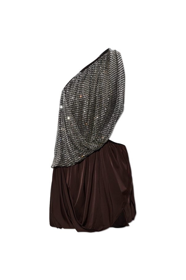One-shoulder sequinned dress od Self-Portrait