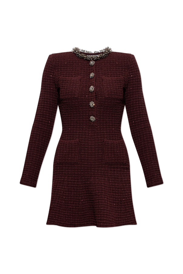 Tweed Dress with Shimmering Sequins od Self-Portrait