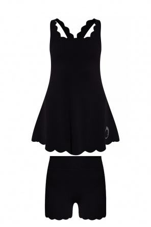 Short dress with built-in shorts