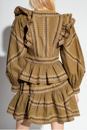 Ulla Johnson ‘Anais’ embroidered Sia dress