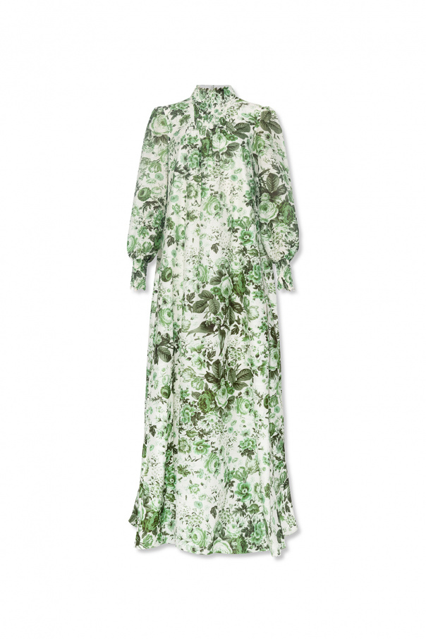 Erdem ‘Rosalind’ shorts dress with puff sleeves