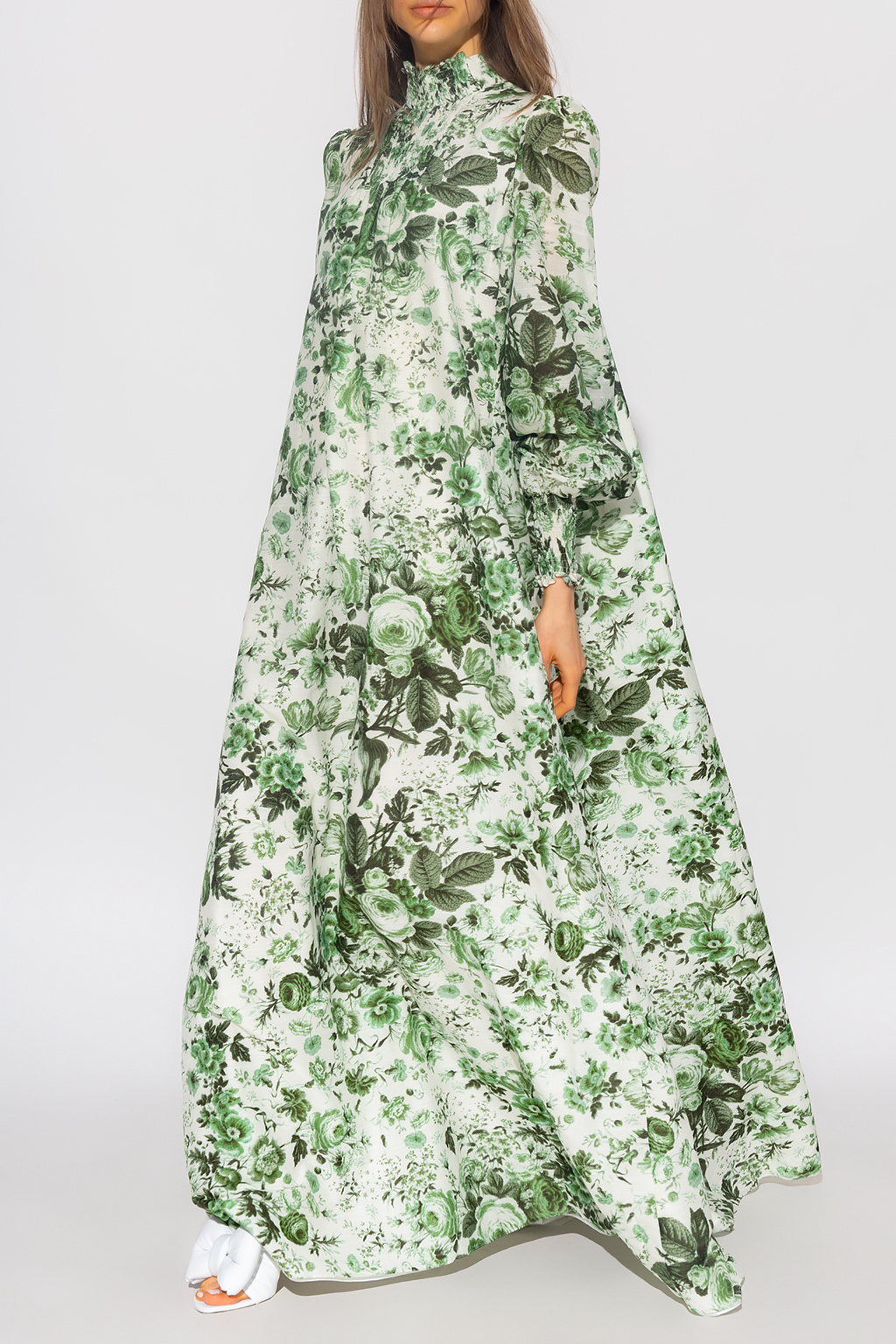 Erdem ‘Rosalind’ Sleep dress with puff sleeves