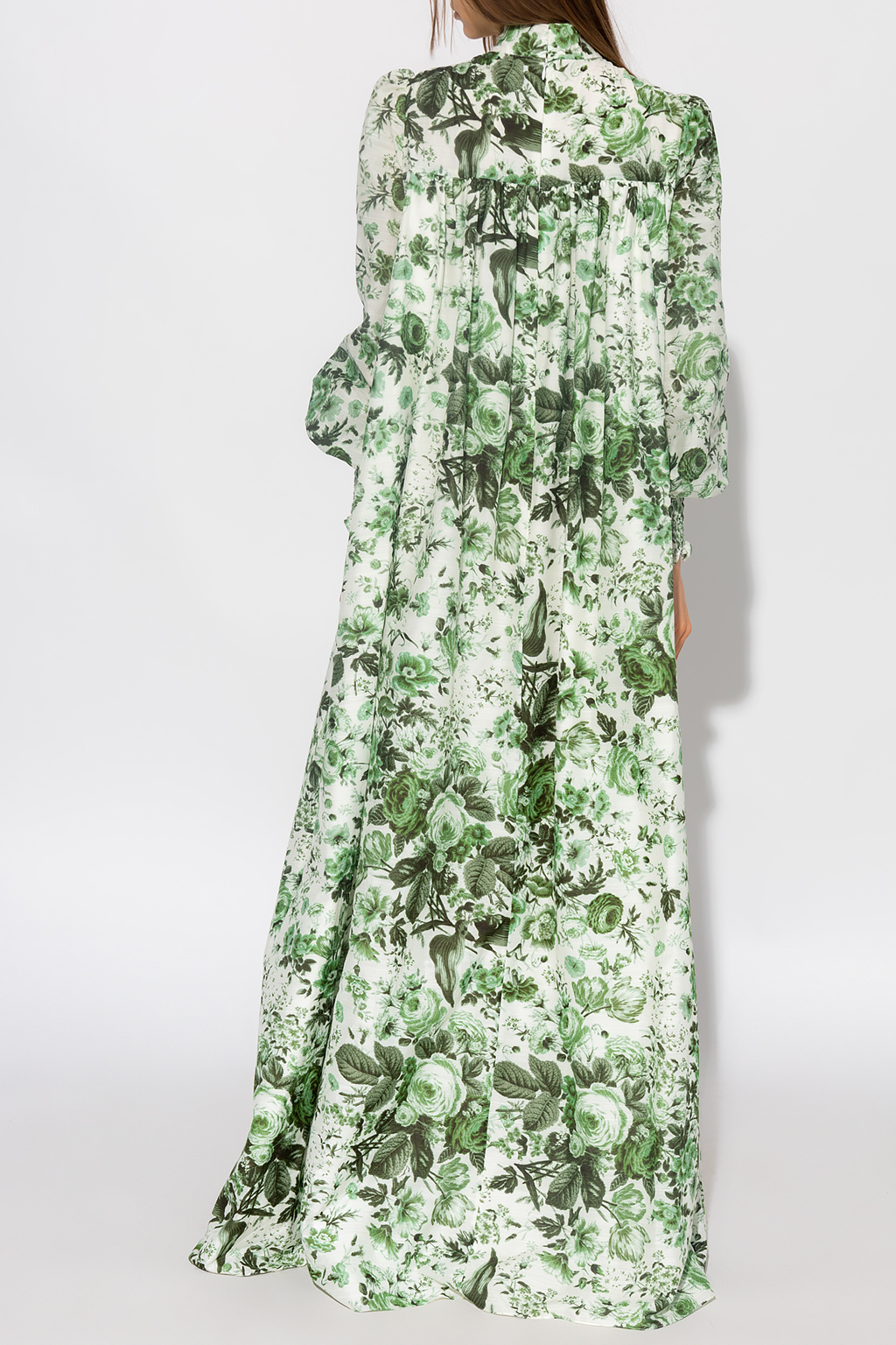 Erdem ‘Rosalind’ shorts dress with puff sleeves