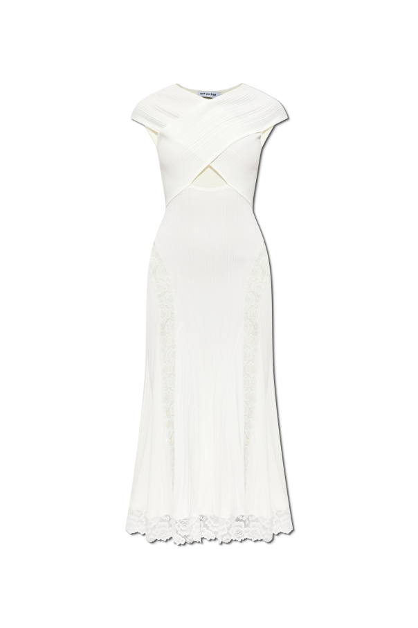 Self Portrait Dress with lace inserts