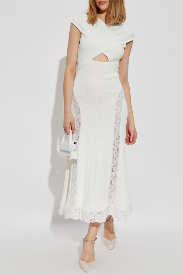 Self Portrait Dress with lace inserts