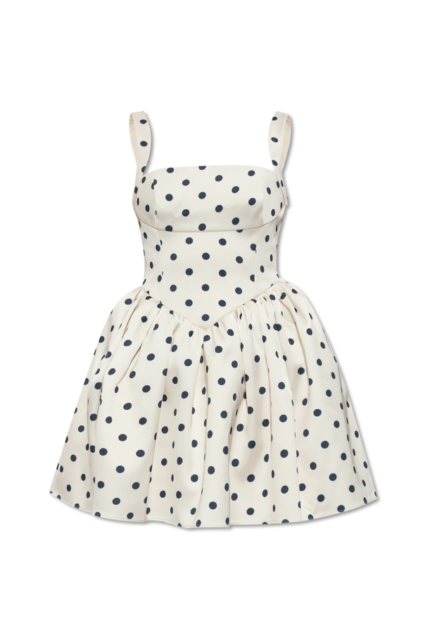 Self-Portrait Short dress with polka dot pattern