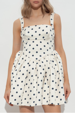 Self-Portrait Short dress with polka dot pattern