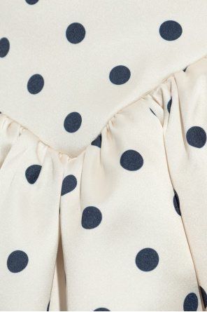 Self-Portrait Short dress with polka dot pattern