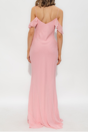 Self Portrait Dress with floral motif appliqués