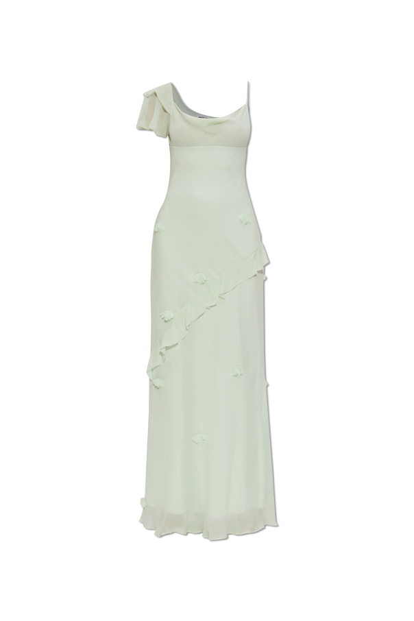 Dress with Ruffles and Floral Motif od Self-Portrait