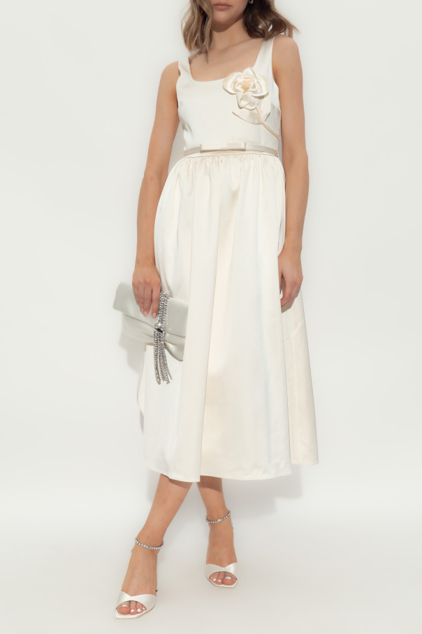 Self-Portrait Satin dress with belt