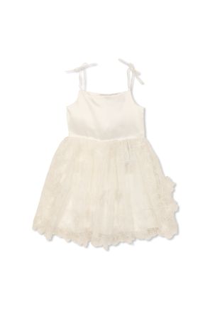 Dress with floral motif