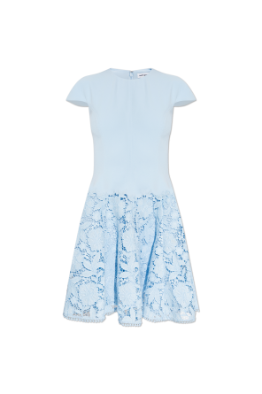 Dress with a lace hem
