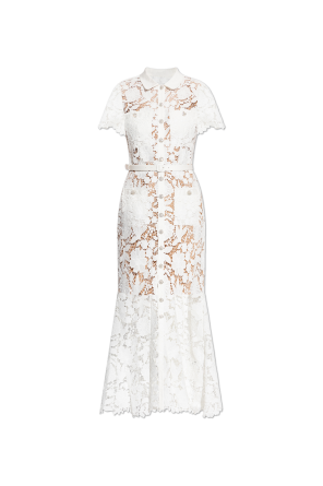 Lace dress with belt