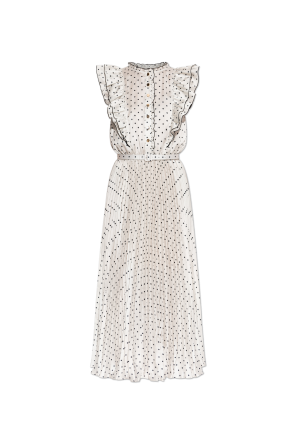 Dress with polka dot pattern