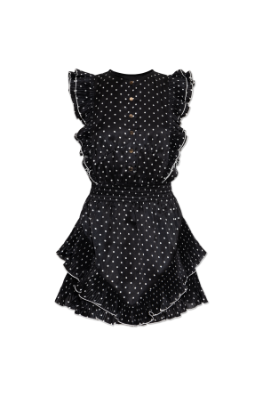 Dress with polka dot pattern