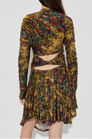 Ganni Vestido drapeado