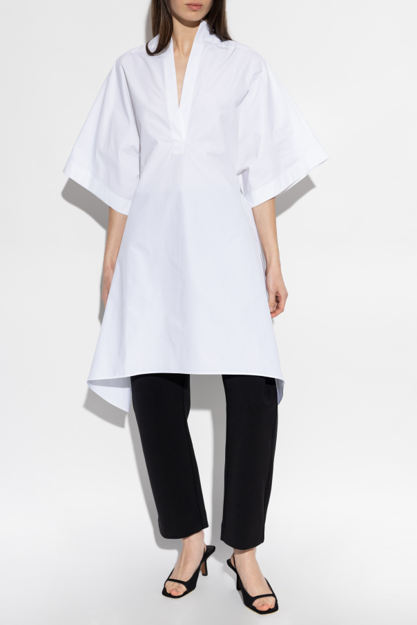 white christmas dresses Jacquemus La robe Murano Cotton Dress – Runway Catalog main image 0