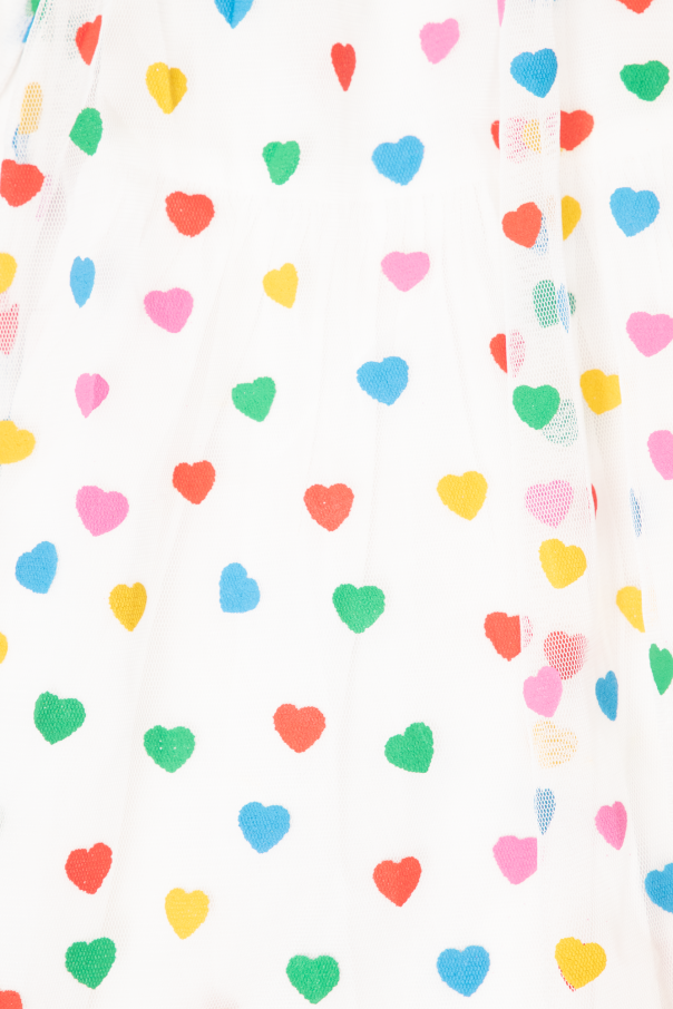 Stella McCartney Kids Dress with motif of hearts
