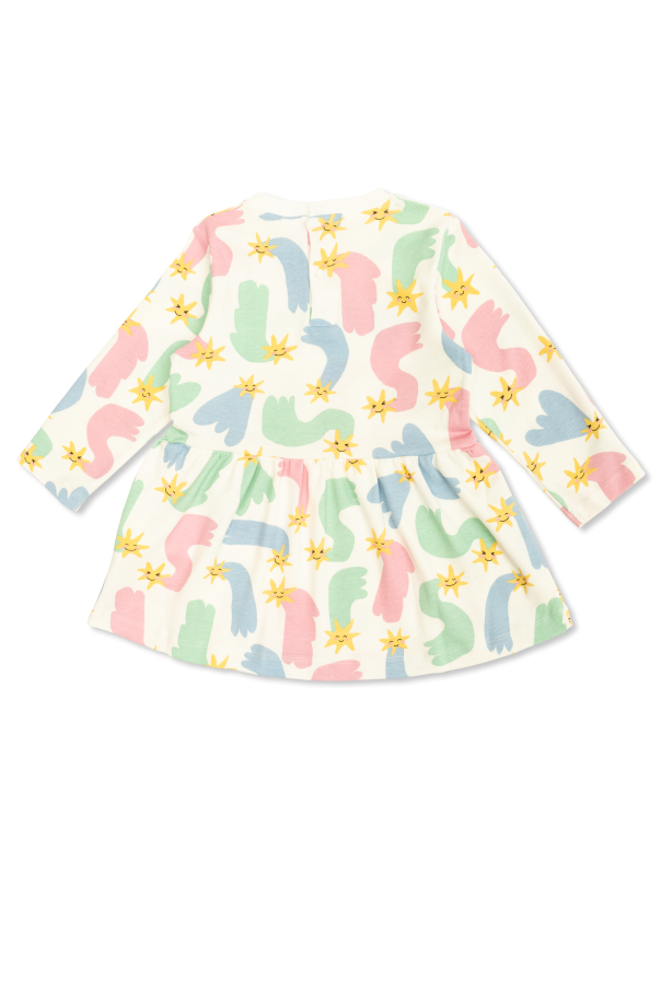 stella gold McCartney Kids Cotton dress with print