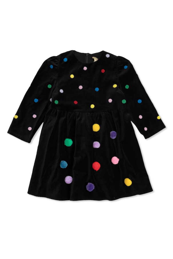 Stella McCartney Kids Dress with Pom-poms