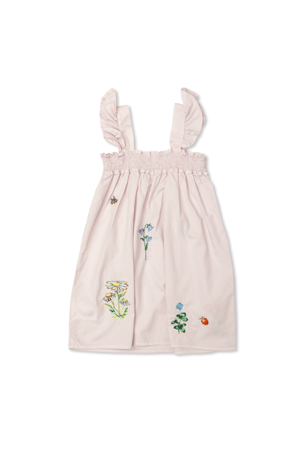 Stella McCartney Kids Dress with colorful embroidery