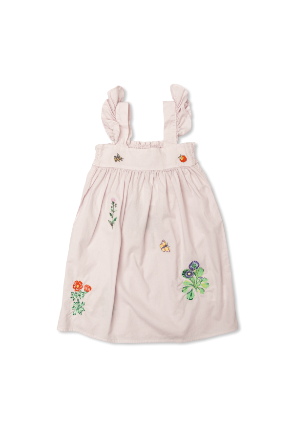 Stella McCartney Kids Dress with colorful embroidery
