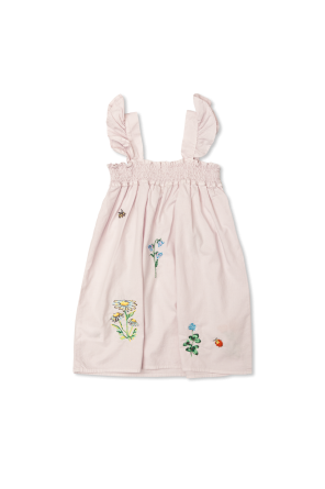 Dress with colorful embroidery