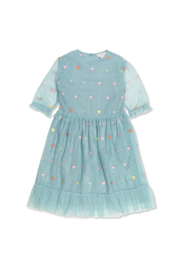 Tulle dress with heart motif od Stella McCartney Kids