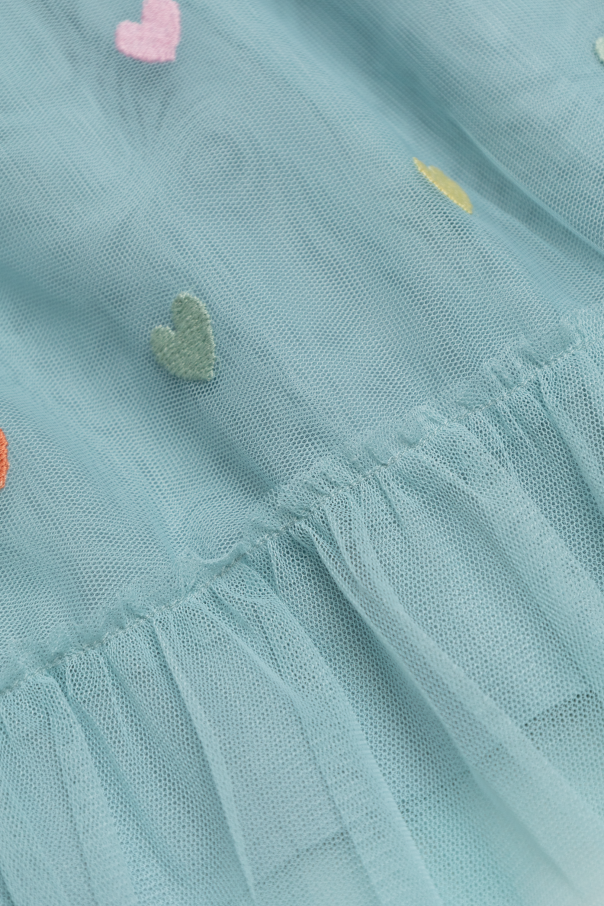 Stella McCartney Kids Tulle dress with heart motif