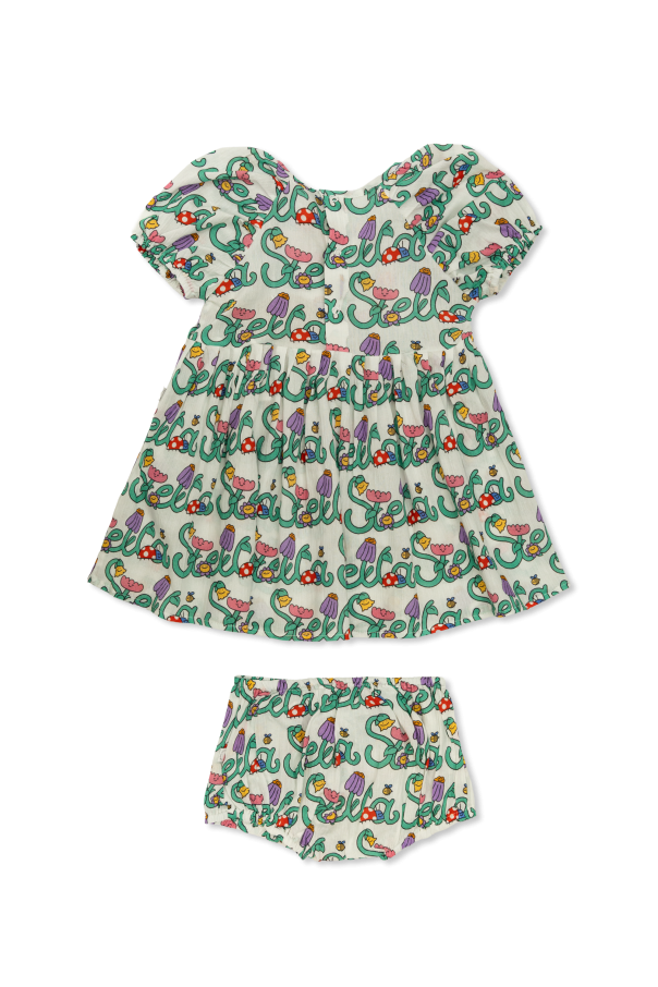 Stella McCartney Kids Sukienka z motywem kwiatowym