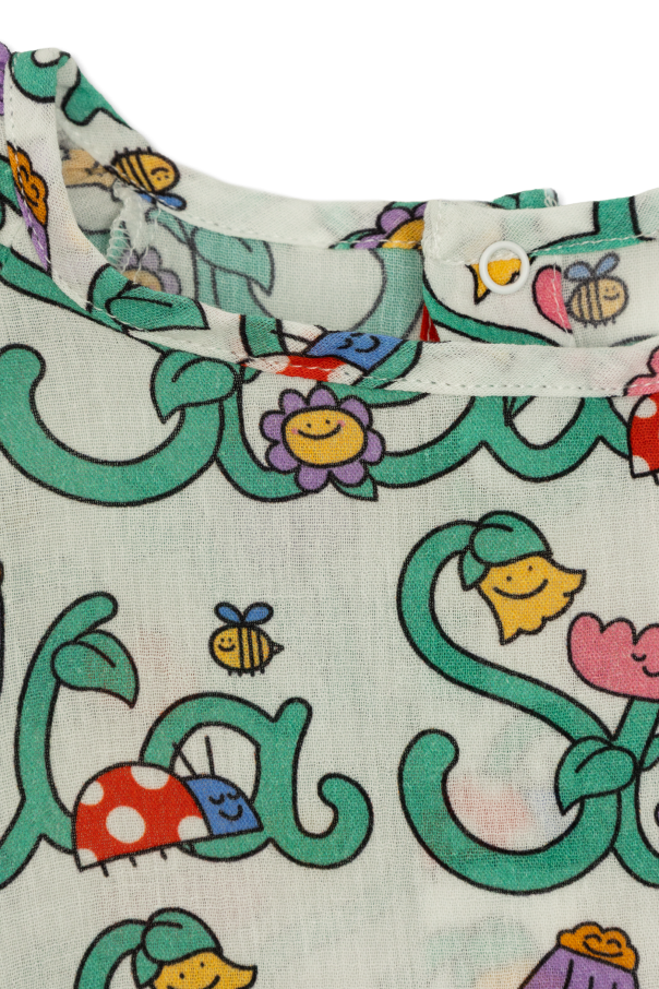 Stella McCartney Kids Sukienka z motywem kwiatowym
