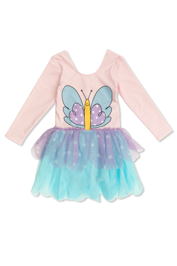 Dress with tulle inserts od Stella McCartney Kids