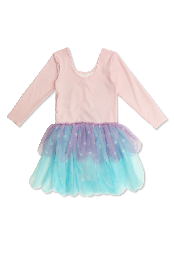 Stella McCartney Kids Kleid mit Tülleinsätzen