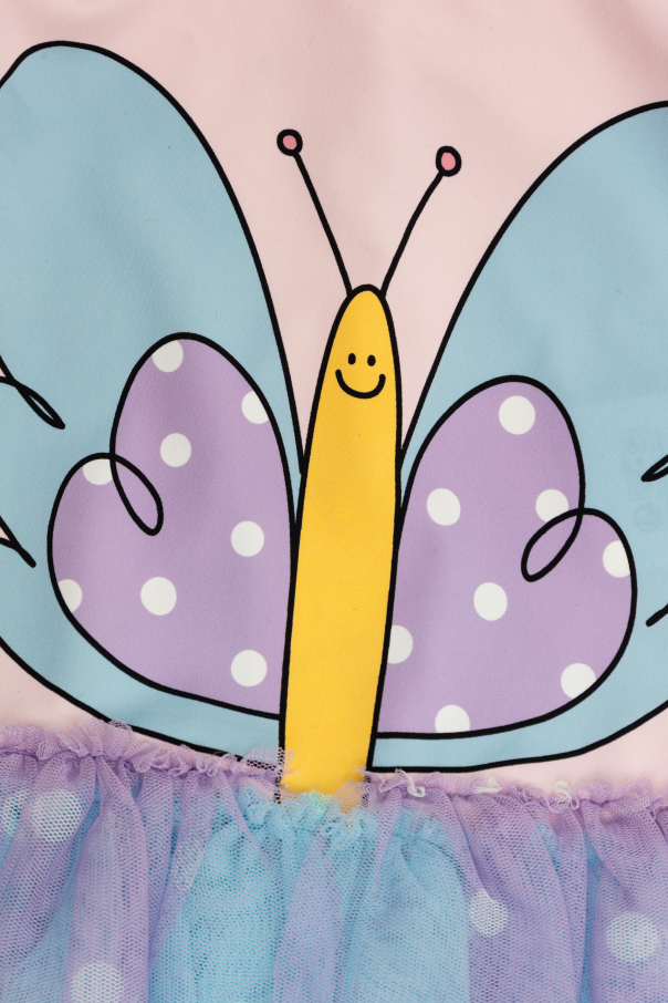 Stella McCartney Kids Kleid mit Tülleinsätzen