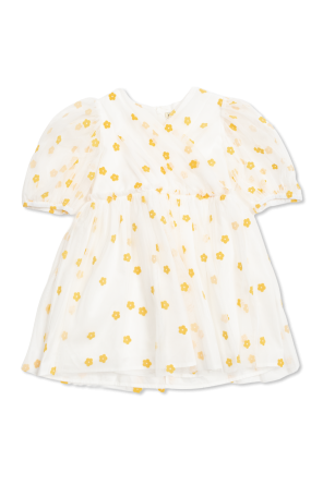 Vestido tipo tulipán con estampado floral