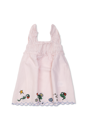 Dress with patches