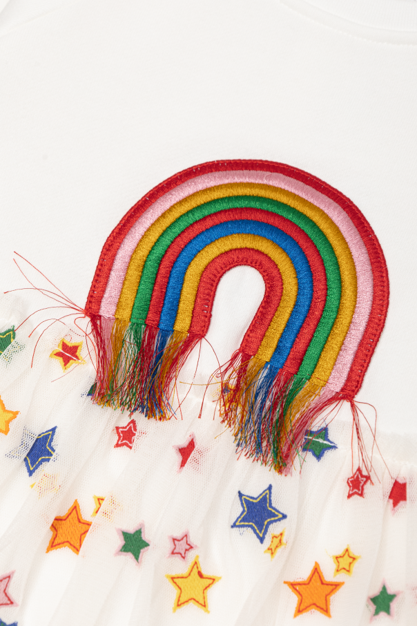 Stella McCartney Kids Dress with a tulle skirt