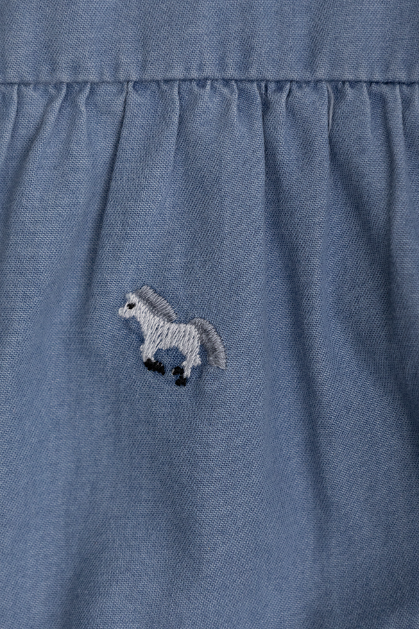 Stella McCartney Kids Sukienka z kolorowym haftem