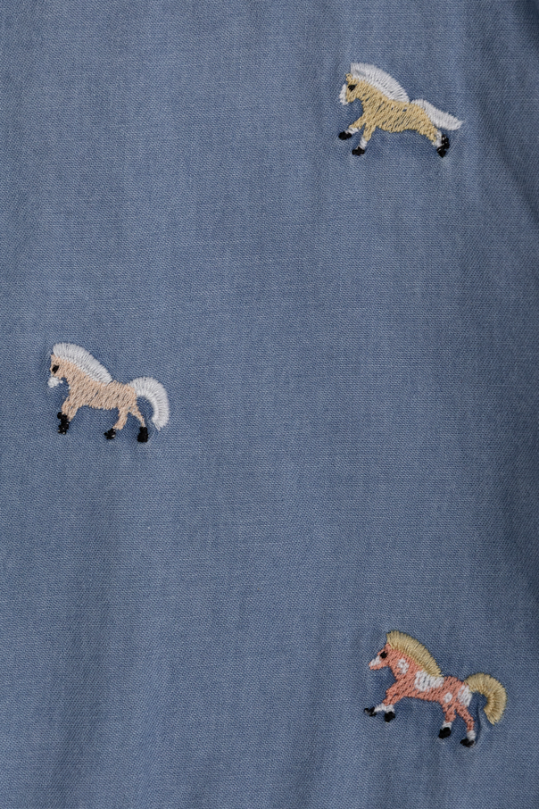 Stella McCartney Kids Sukienka z kolorowym haftem