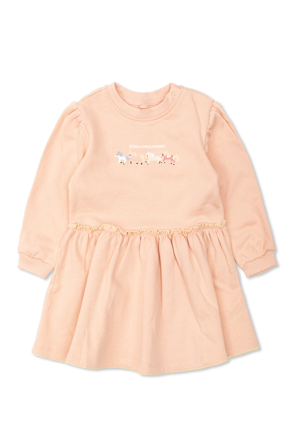 Cotton dress with colorful embroidery od Stella McCartney Kids