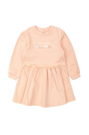 Cotton dress with colorful embroidery
