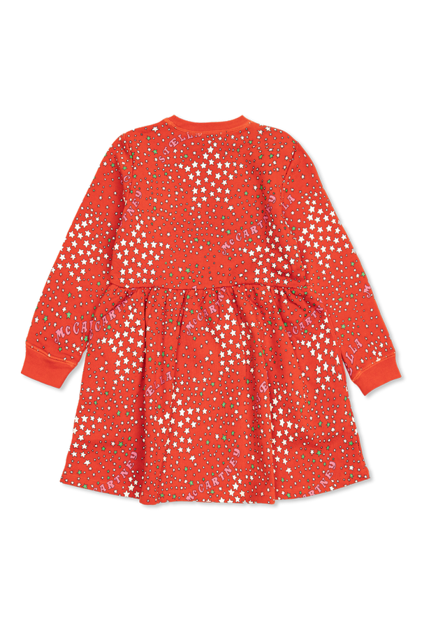 Stella McCartney Kids Cotton dress with colorful print
