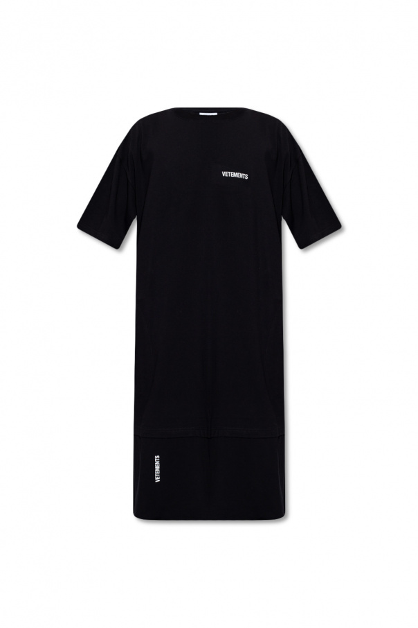 VETEMENTS Rosetta Getty short-sleeved cropped polo shirt