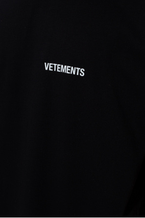 VETEMENTS Rosetta Getty short-sleeved cropped polo shirt