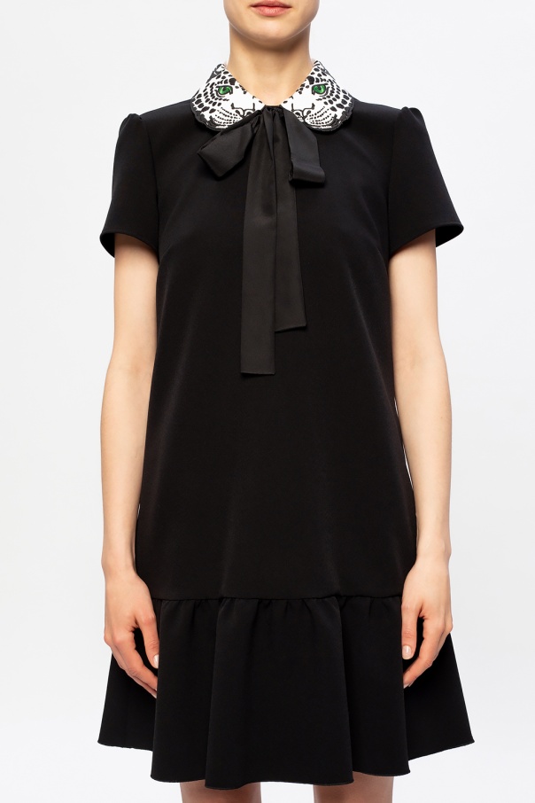 red valentino collar dress