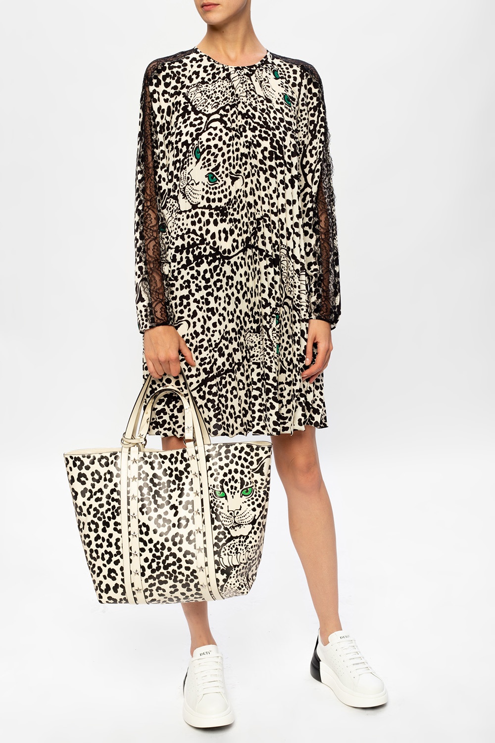 red valentino leopard dress