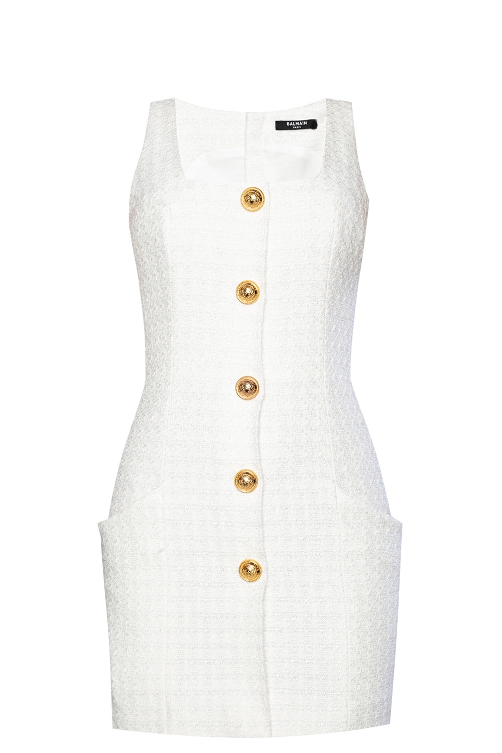 Louis Vuitton Black Short Sleeve Patch & Gold Zipper Detail Dress F 40/US 8